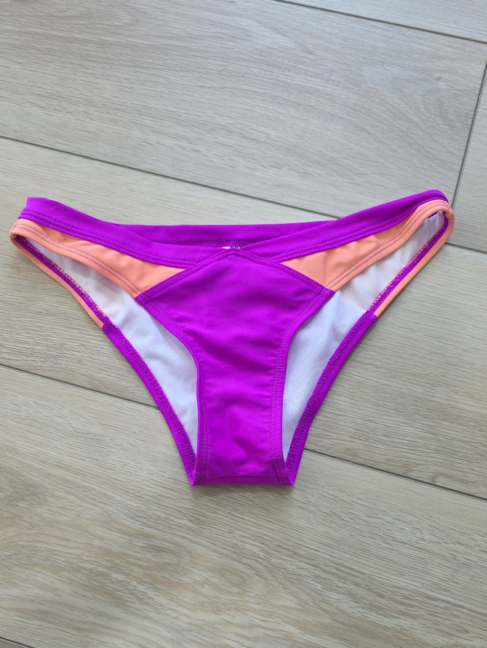 O'Neill Purple & Peach Bikini Bottom - Cheeky  Surf Swim Brief